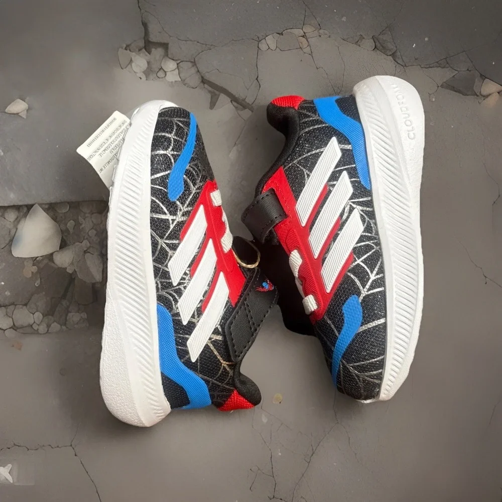 ADIDAS‎ MARVEL SPIDER-MAN RUNFALCON SHOES KIDS Size 5